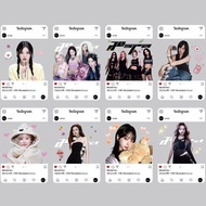 A aespapvc Transparent Card Korean Girl Group KARINA WINTER Support Merchandise Self-Printing LOMO C