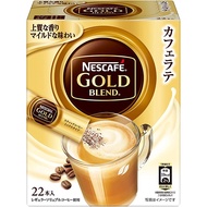 Nescafe Gold Blend Café Latte Instant Coffee Sticks 22P [Stick Coffee] (Made in Japan) (Direct from Japan)