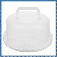 (CSID) Box Portable Cake Box Bread Storage Container with Lid Round Cake Holder Cake Container