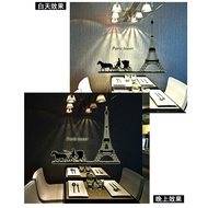 [VIP] WALLSTICKER GLOW IN THE DARK PARIS TOWER HORSE TRAIN (60X90) STICKER