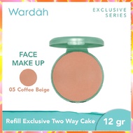 Refill Wardah Exclusive Two Way Cake 12 gr bb cushion glowing tahan lama Waterproof Wardah Bedak pad