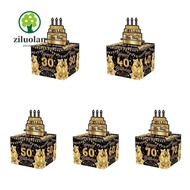 ZILUOLAN Cash Pull Gift Boxs, 30th 40th 50th Paper Birthday Money Box,  Birthday  Happy Birthday Cre