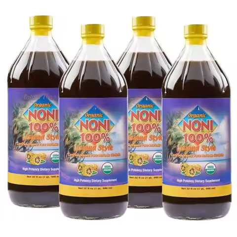 Organic Fermented Noni Juice Vinegar Superfood Antioxidant for Energy & Health 32oz 4 Pack