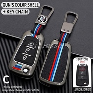 [HOT] Zinc Alloy Car Key Case Cover for Great Wall Haval Hover H1 H3 H6 H2 H5 C50 C30 3 Buttons Folding Keychain Remote Control Cover