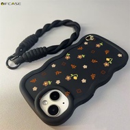 For Realme C75 C75X C73 C17 C15 C12 C11 C3 C2 C1 5G 4G Phone Case With Lanyard Strap Creative Wave B