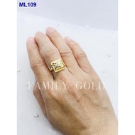 ♤☃☏Family Gold 916 Emas Cincin Biscuit Ketupat R097 / 916 Gold Ring R097