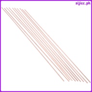 10pcs Copper Welding Rods Garden Rods Metal Crafts Welding Bars Convenient Flat Rods for Metal Worki