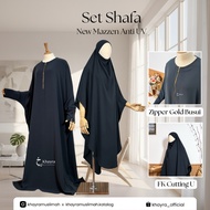Khayra Muslimah – Shafa Batwing Abaya Set New Mazzen Anti UV French Khimar Long U Free Veil | Exclus