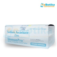 ImmunPro (Sodium Ascorbate + Zinc) (100pcs Tablets/perBox)