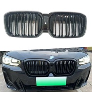 Suitable for 2021-2025 BMW Electric Vehicle iX3 Replacement Two-Line Bright Black Mesh Air Inlet Gri