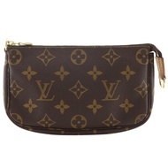LOUIS VUITTON迷你手拿包配件包 M58009 Monogram Canvas 2004 棕色 FL0054 拉鍊迷你手拿包配件男女通用 [二手]