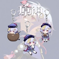新品现货原神七七Q版钥匙扣动漫游戏周边亚克力学生书包挂件礼物Genshin Impact 77Q keychain animation game surrounding20250806