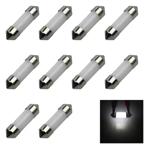 10x White Car 31MM Festoon Light Dome Blub Tube 1 LED 30mm Z3038