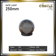 Outdoor Globe Gate Light Pillar Light Globe Ball Light E27 Holder. Modern Gate Light