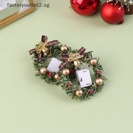 factoryoutlet2.sg 1:12 1/6 Dollhouse Miniature Christmas Garland with Light Dolls House Decoration Hot