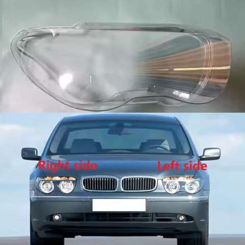 Headlight Cover Headlamp Lens Lampshades Shell Replace The Original Glass For BMW 7 Series E65 E66 1