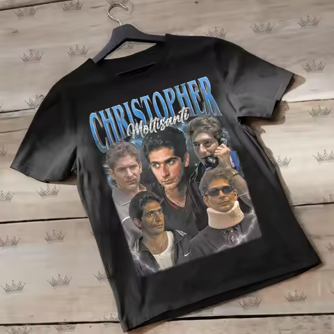 CHRISTOPHER MOLTISANTI Vintage T Shirt Homage Retro 90s Ideal for Tv Show Movies Enthusiasts ID vint
