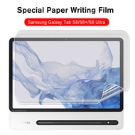 ฟิล์มเขียน3-1ชิ้นสำหรับ Samsung Galaxy Tab S8ฟิล์มป้องกันแสงสะท้อนแบบด้านแบบเต็มหน้าจอสำหรับ Samsung Tab S8 Tab S8 Plus 12.4 Tab S8 + 11 S8 S9 Ultra 14.6 Hydrogel ป้องกันฟิล์ม