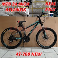 sepeda gunung atlantis ukuran 24 terbaru , mtb 24 atlantis at 760 24 speed , sepeda gunung ring 24 a