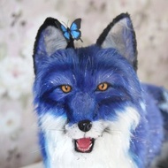 Fox realistic plush toy. Ooak doll. Art doll animalal