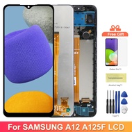 69O 6.5  Original A12 Display Screen with Frame, for Samsung Galaxy A12 A125 A125F Lcd Display BIs