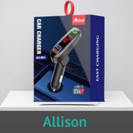 FM Transmitter Modulator Bluetooth MP3 Player Dual USB Car Charger Allison