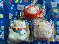 一套出 全三款 lulu the piggy 招財 達摩LULU 豬