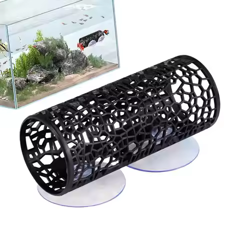 Aquarium Fish Tunnel Toys Betta Fish Tunnel Hideouts Playground Caves for Betta Pets Bottom Feeders 