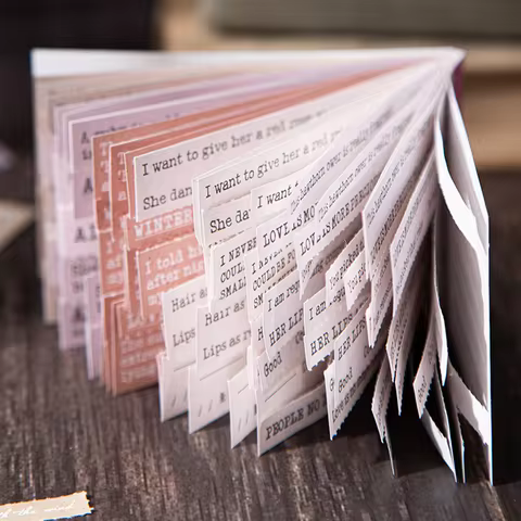 Mr.Paper 3-Pack Book Whisper Notepads - Literary Style Reading Notes, Student Reading Journal, Creat