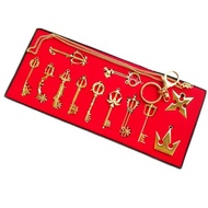 Kingdom Hearts Kingdom Hearts Weapon Library Necklace Keychain 12 Styles Set Jewelry Pendant