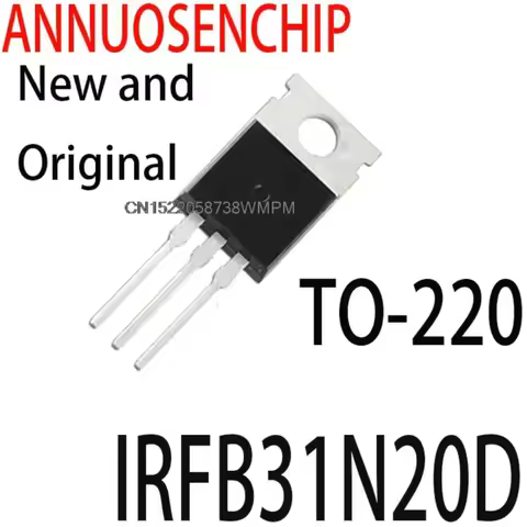 50PCS New and Original IRFB31N20 TO-220 FB31N20D B31N20D IRFB31N20DPBF MOSFET MOSFT 200V 31A 82mOhm 
