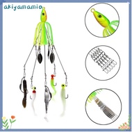 AKIYAMAMIO Alabama Rig Fishing Lure, Spinner Umbrella Soft Swimbait, Swimming Jigging Soft Swimbait 