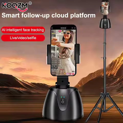Compact Gimbal Stabilizer with 360° Spinning; AI-Assisted Face Tracking for Live Video Streams.