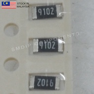 10PCS Taiwan-Grade 91k ±1%, 1206 SMD Resistor (9102)