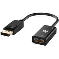 DisplayPort (DP) to HDMI Adapter, 4K Resolution Ready Converter with Audio, Black