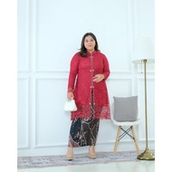 Set kebaya tunik jumbo / Tunik brukat jumbo / Stelan kebaya tunik / Kebaya tunik brokat payet jumbo 