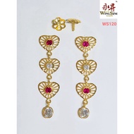 Wing Sing 916 Gold Earrings / Subang Indian Design  Emas 916 (WS120)