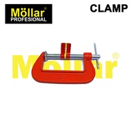 BISON Clamp C 3 Inch Catok Penjepit 80 mm Klem Kayu Besi Jepit 3"