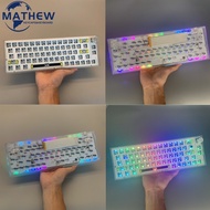 ▩ ♑ 【Ready stock】MK66 Pro Kit Mechanical Keyboard White Cover Transparent Frame for Keyboard DIY