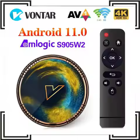 VONTAR X2 Amlogic S905W2 Media Player Android 11.0 Smart TV Box Android 11 4G 64G Set Top BOX 4K 60f