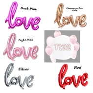 Foil Belon Huruf Love ( Saiz Besar & Kecil )