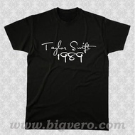 KATUN TAYLOR SWIFT COMBED COTTON T-SHIRT 1989 BAJU DISTRO TSHIRT MUSIC ALBUM