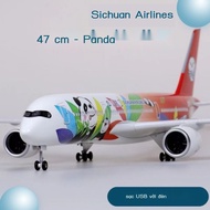 【Best Seller】Airbus A350Sichuan Airlines Airplane Model with Wheels and Simulation Lights m