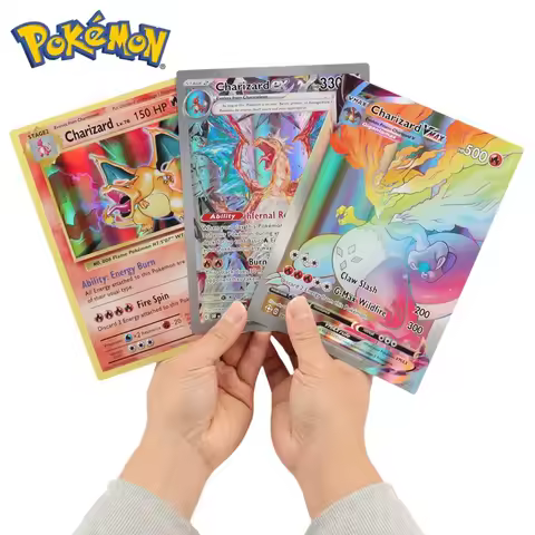 30Pcs Oversized Pokemon Cards Jumbo Letters Cards MEGA Vmax Vstar GX Arceus Pikachu Charizard Super 