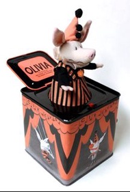 Schylling Olivia Pig Musical Jack-in-the-box 2003 Circus 小豬馬戲團音樂盒