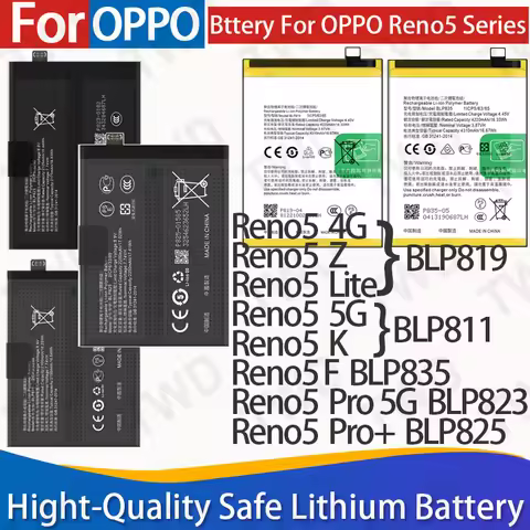 Battery Replacement Set For OPPO Reno5 Series Reno5 4G Z Lite 5G K Pro 5G 5 F Pro+ With Tools
