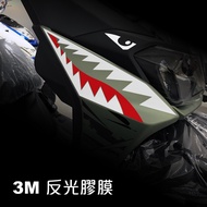 XIII _ YAMAHA BWSR Shark Mouth Reflective Decorative Sticker
