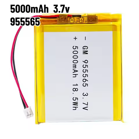 3.7V 5000mAh 955565 Polymer Lithium Battery Jst PH 2.0mm 2pin Plug for Mobile Power Smart Home Air C
