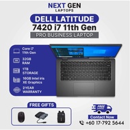 Dell Latitude 7420 | i7 11th Gen Laptop | 32GB RAM | 1TB SSD | 14” FHD | Business Laptop | 2 Years W