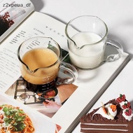 z2vpeu 70/75ml Double Spout Espresso Glass Measuring Cup Heat Resistant Handle PH